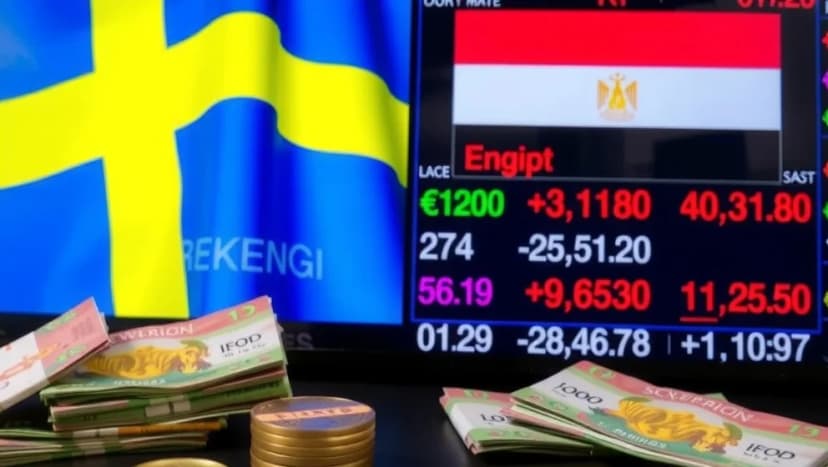 Vad kostar den svenska kronan mot egyptiska pund